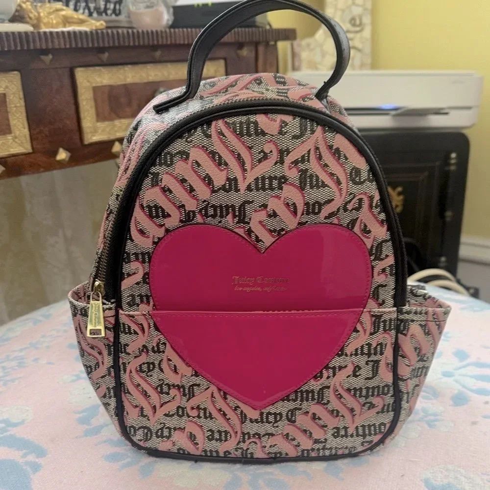 *Juicy Couture* Pink Heart Small Backpack